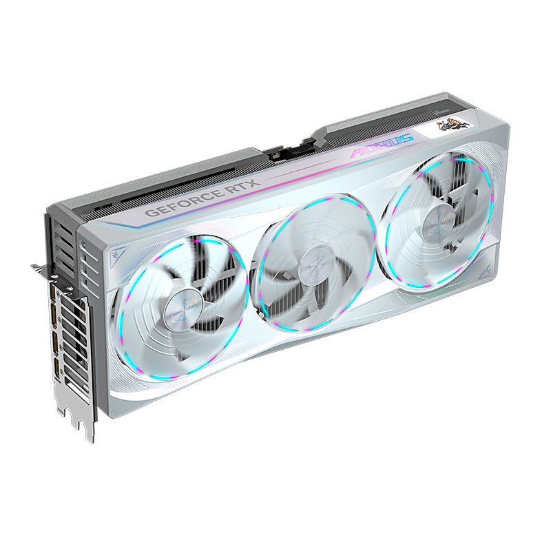 Placa de Video Gigabyte GeForce RTX 5090 Aorus Master Ice, 32GB, GDDR7, 512-bit, GV-N5090AORUS-M-ICE-32GD
