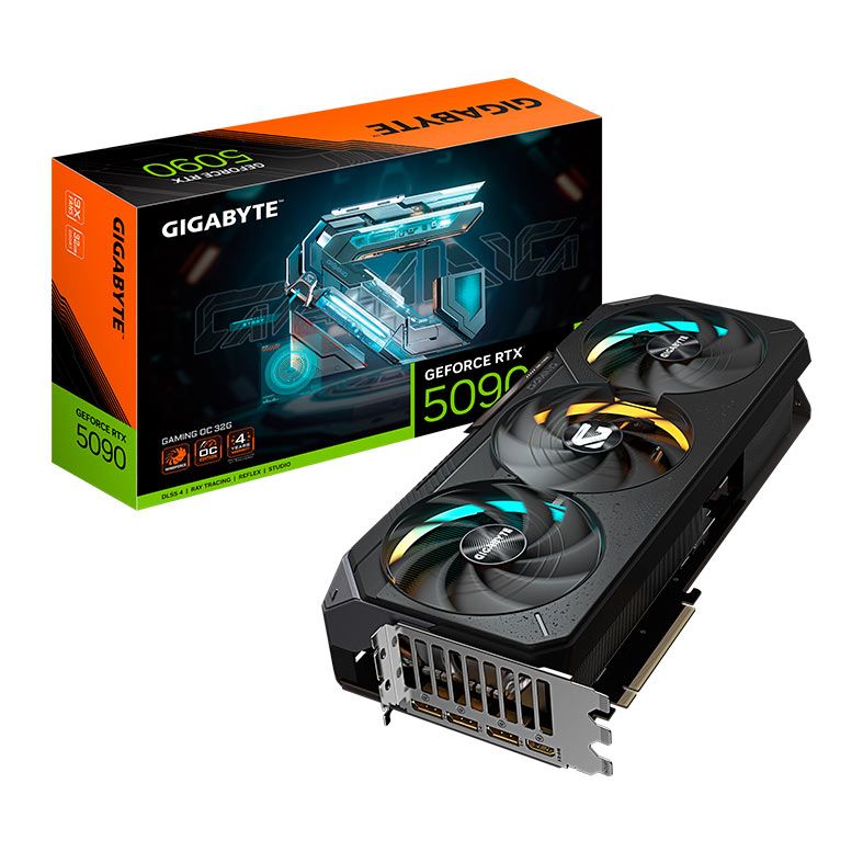 Placa de Video Gigabyte GeForce RTX 5090 Gaming OC, 32GB, GDDR7, 512-bit, GV-N5090GAMING-OC-32GD