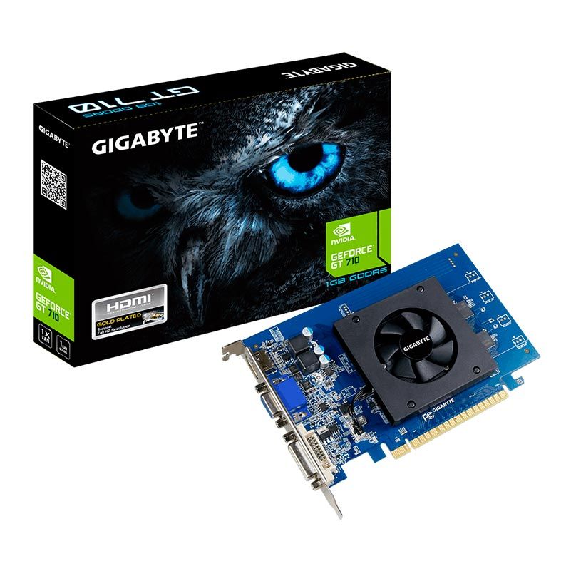 Placa de Vídeo Pcyes Nvidia Geforce GT 710 1GB DDR3 64 Bit - Ibyte