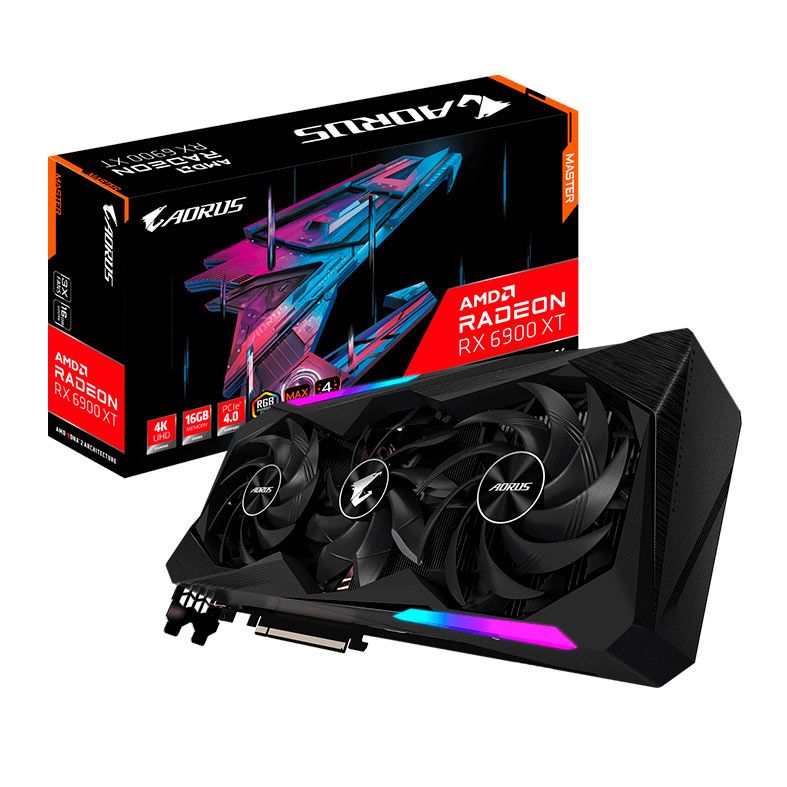 Placa de Video Gigabyte Radeon RX 6900 XT Aorus Master, 16GB, GDDR6, 256-bit, GV-R69XTAORUS M-16GD