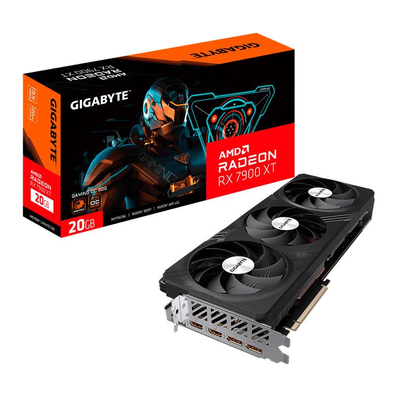 Placa de Video Gigabyte Radeon RX 7900 XT Gaming OC, 20GB, GDDR6, 320-bit, GV-R79XTGAMING-OC-20GD