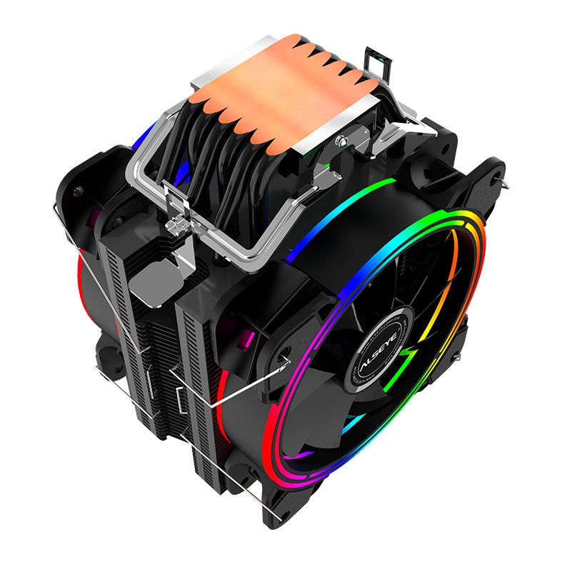 Cooler Para Processador Alseye H120D, Rainbow, 120mm, Preto, H120D-B-ALSEYE