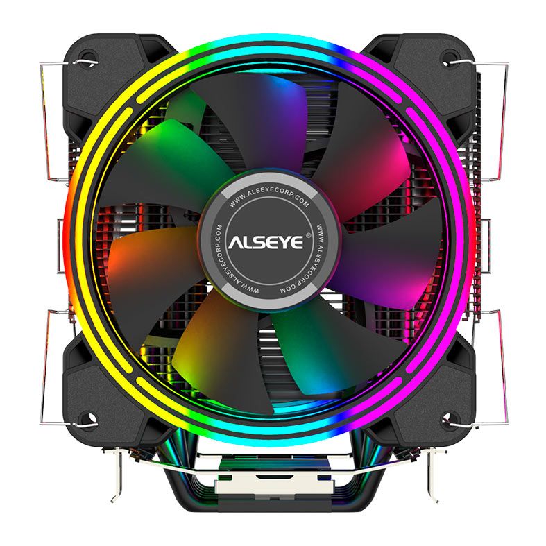 Cooler Para Processador Alseye H120D, Rainbow, 120mm, Preto, H120D-B-ALSEYE