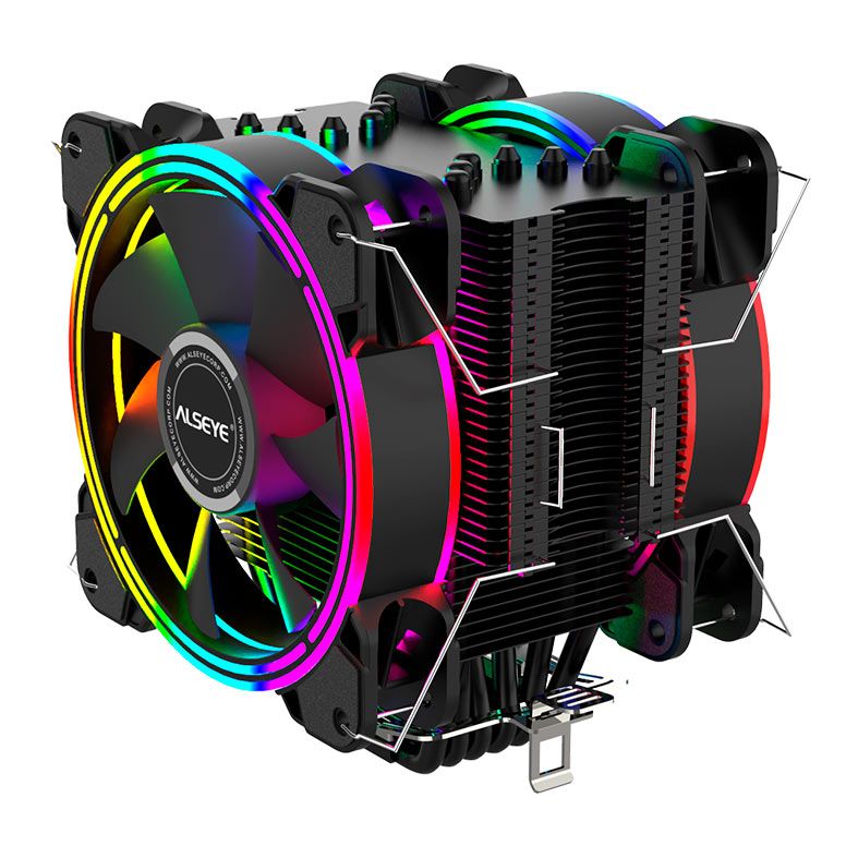 Cooler Para Processador Alseye H120D, Rainbow, 120mm, Preto, H120D-B-ALSEYE