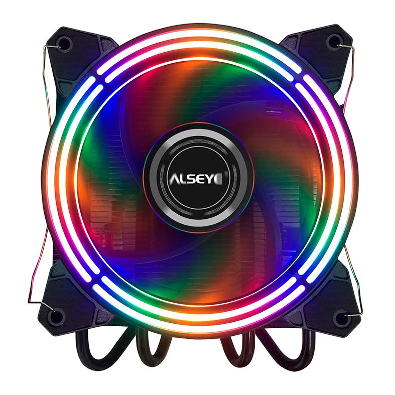 Cooler Para Processador Alseye H120T, Rainbow, 120mm, Preto, H120T-B-ALSEYE
