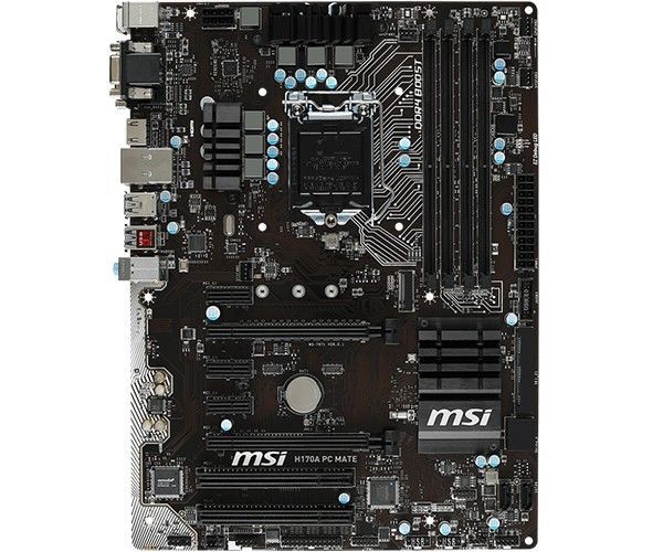 Placa Mae MSI H170A PC MATE DDR4 Socket LGA1151 Chipset Intel H170