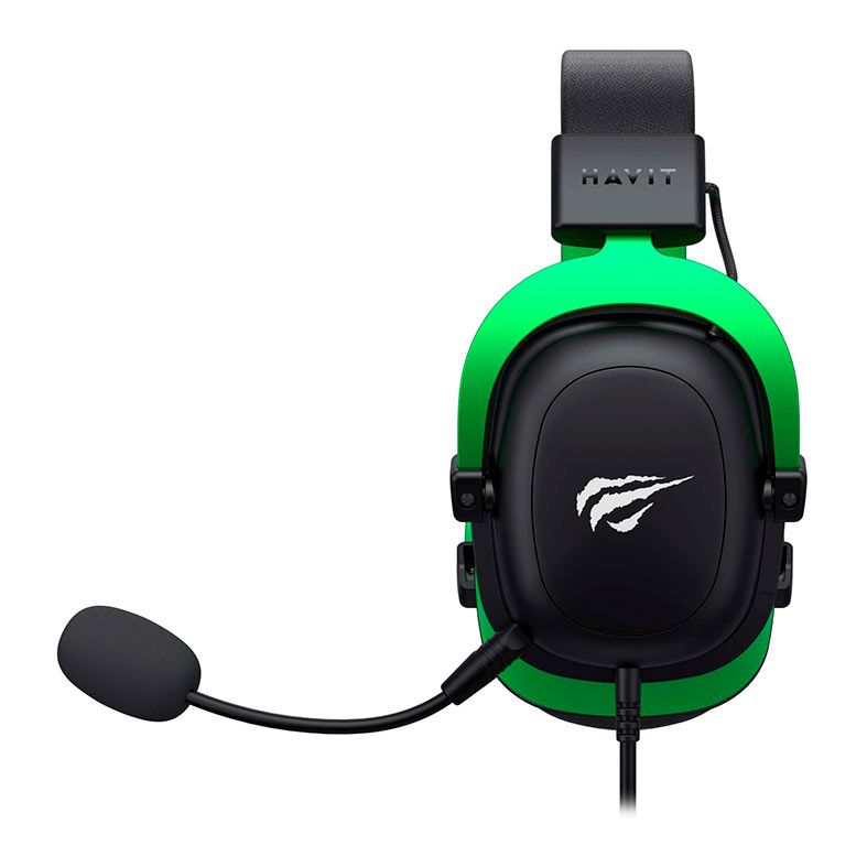 Headset Havit H2002D, Drivers 53m, Preto e Verde, HVGMH-H2002D-BN