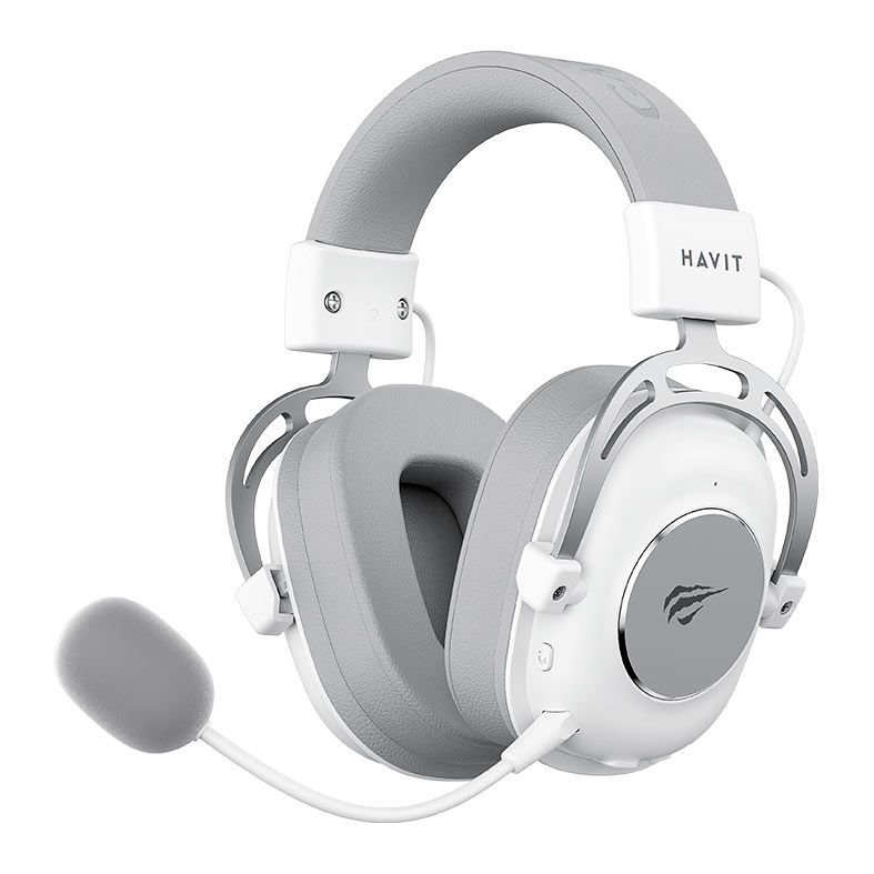 Headset Gamer Havit H2002YG, Drivers 50mm, Wireless, Branco, H2002YG-WHT