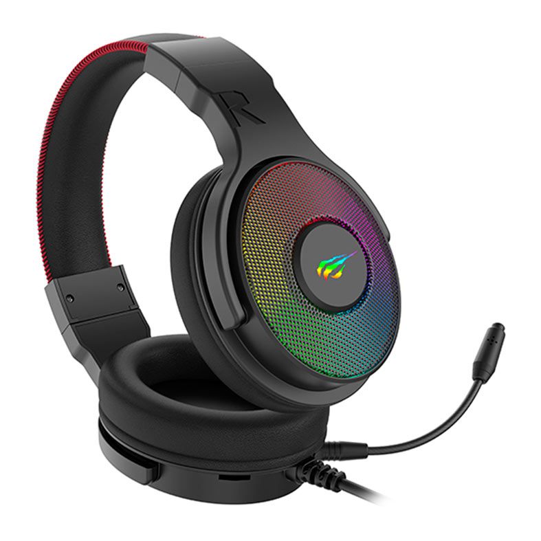 Headset Gamer Havit Gamenote H2028U, RGB, Drivers 50mm, Preto, H2028U