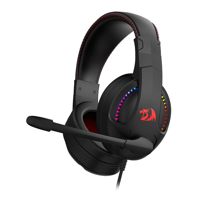 Headset Gamer Redragon Cronus, RGB, Drivers 40mm, Preto, H211-RGB