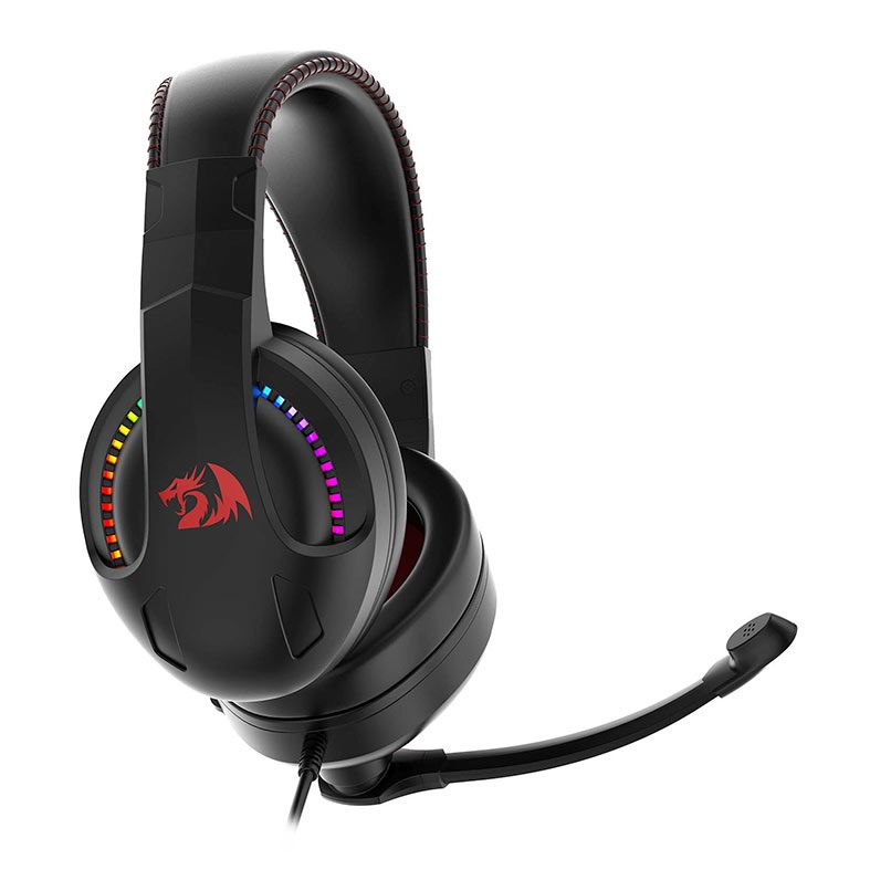 Headset Gamer Redragon Cronus, RGB, Drivers 40mm, Preto, H211-RGB