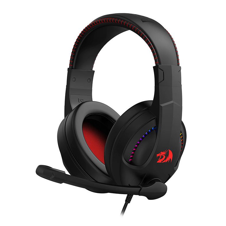 Headset Gamer Redragon Cronus, RGB, Drivers 40mm, Preto, H211-RGB