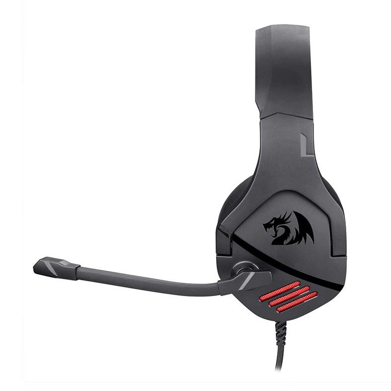 Headset Gamer Redragon Theseus, Drivers 53mm, Preto e Vermelho, H250