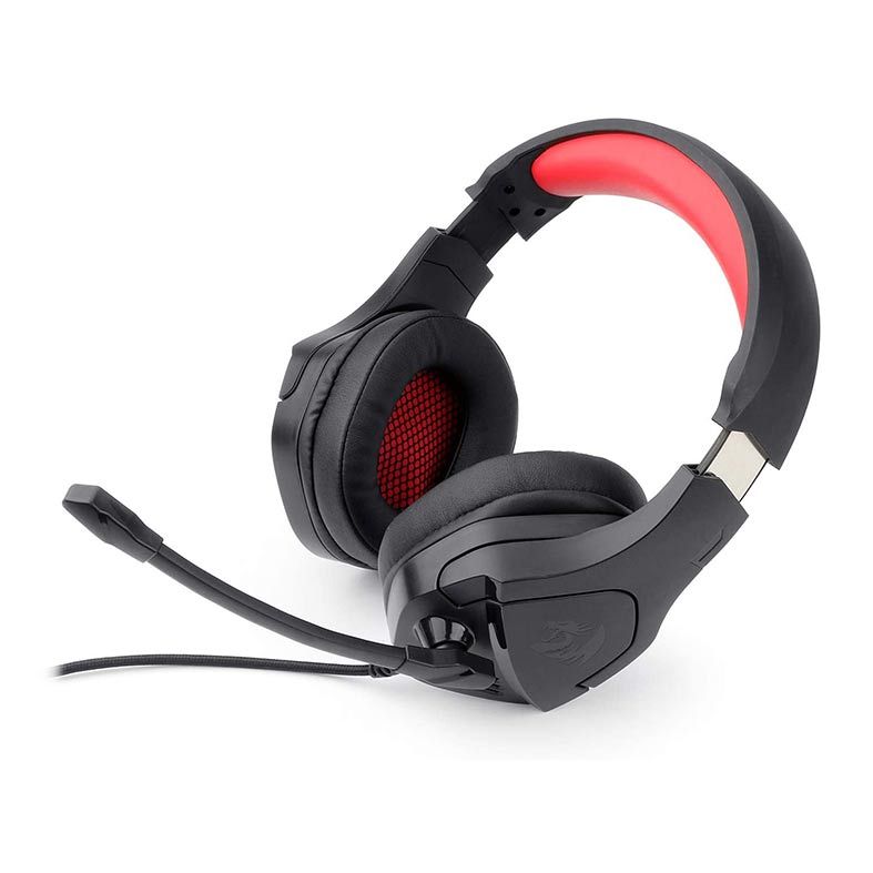 Headset Gamer Redragon Theseus, Drivers 53mm, Preto e Vermelho, H250