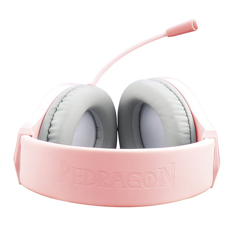 Headset Gamer Redragon Hylas, RGB, Drivers 50mm, Rosa, H260-P