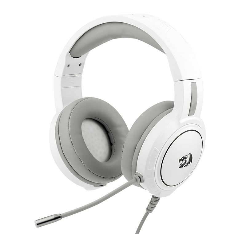 Headset Gamer Redragon Mento, RGB, Drivers 50mm, Branco, H270-W