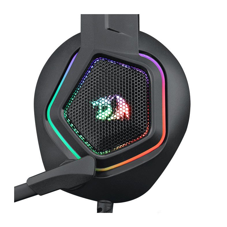 Headset Gamer Redragon Medea, RGB, Drivers 50mm, Preto, H280-MEDEA