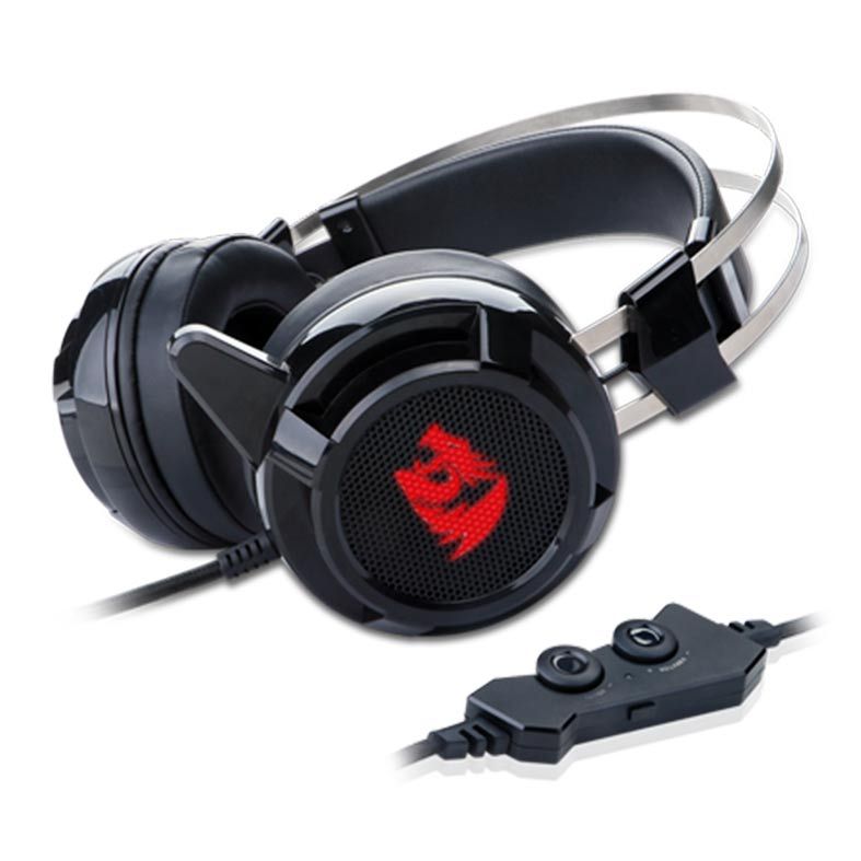 Headset Gamer Redragon Siren 2, Som 7.1 Surround, Drivers 40mm, Preto, H301USB-1
