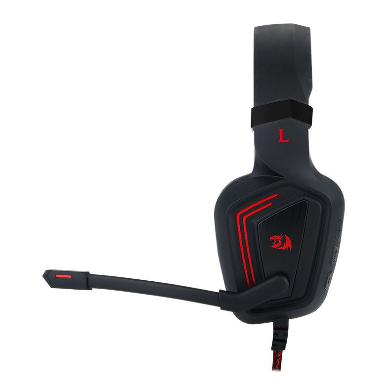 Headset Gamer Redragon Muses 2, Som Surround 7.1, Drivers 50mm, Preto e Vermelho, H310-1