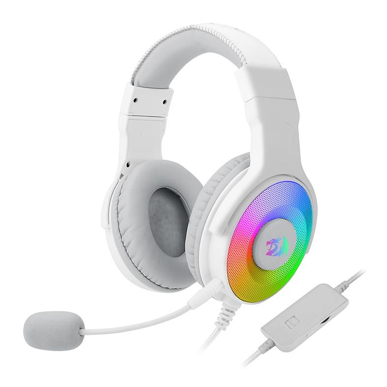 Headset Gamer Redragon Pandora 2 Lunar White RGB, H350W-RGB-1