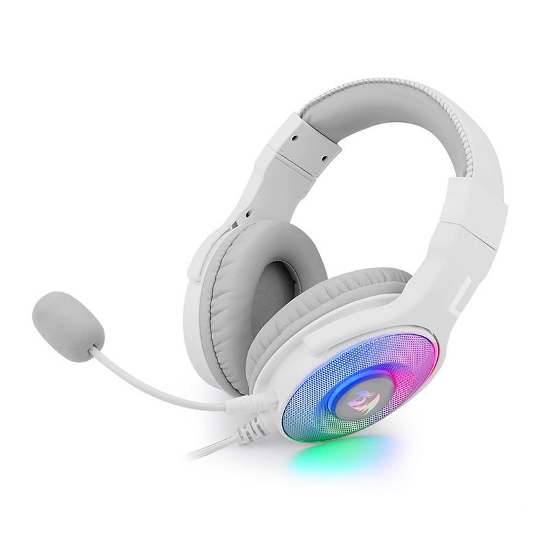 Headset Gamer Redragon Pandora Lunar White, RGB, Drivers 50mm, H350W-RGB