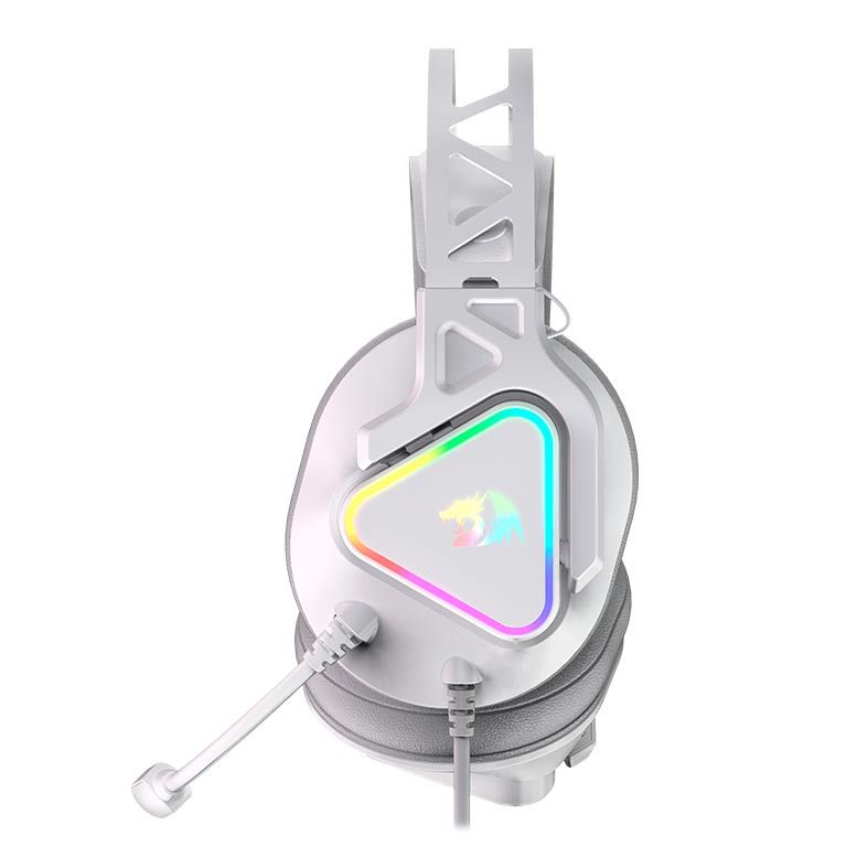 Headset Gamer Redragon Cadmus, RGB, Som Surround 7.1, Drivers 53mm, Branco, H370W-RGB