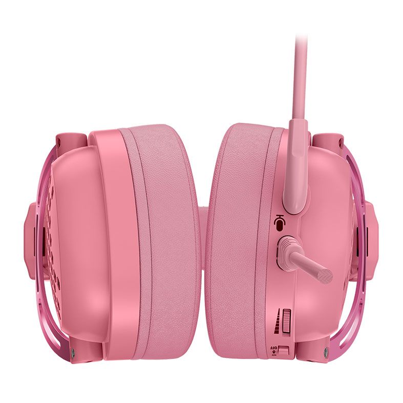 Headset Gamer Redragon Diomedes, Som Surround 7.1, Drivers 53mm, Rosa, H388-P