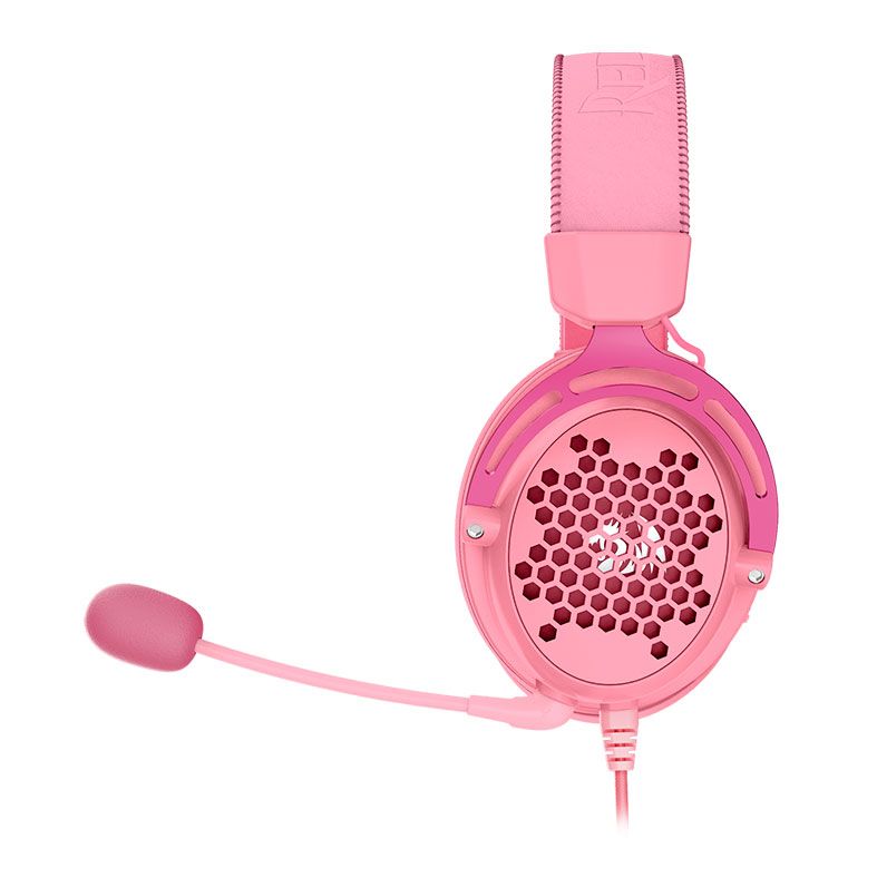 Headset Gamer Redragon Diomedes, Som Surround 7.1, Drivers 53mm, Rosa, H388-P
