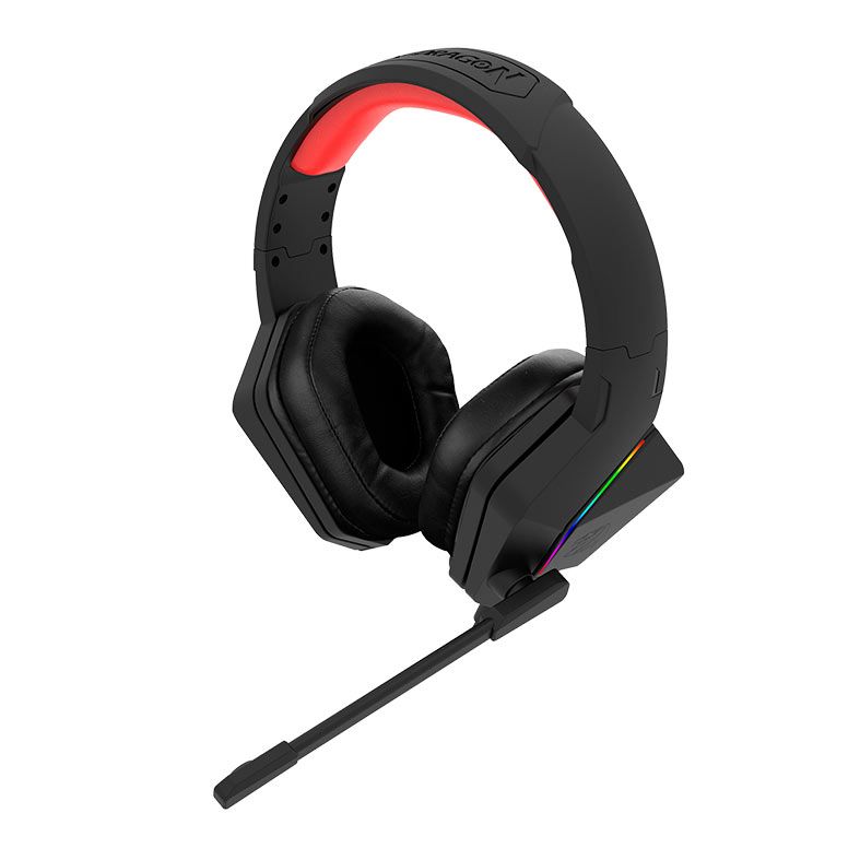 Headset Gamer Redragon Paris, RGB, Drivers 50mm, Preto, H390-RGB