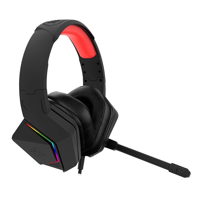Headset Gamer Redragon Paris, RGB, Drivers 50mm, Preto, H390-RGB