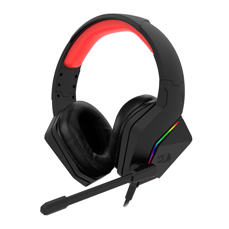 Headset Gamer Redragon Paris, RGB, Drivers 50mm, Preto, H390-RGB
