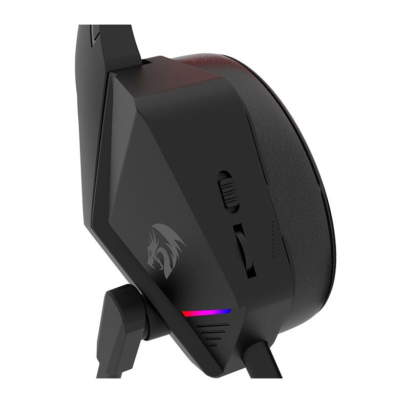 Headset Gamer Redragon Paris, RGB, Drivers 50mm, Preto, H390-RGB