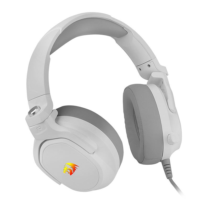 Headset Gamer Redragon Nireus, RGB, Som Surround 7.1, Drivers 50mm, Branco, H399W-RGB