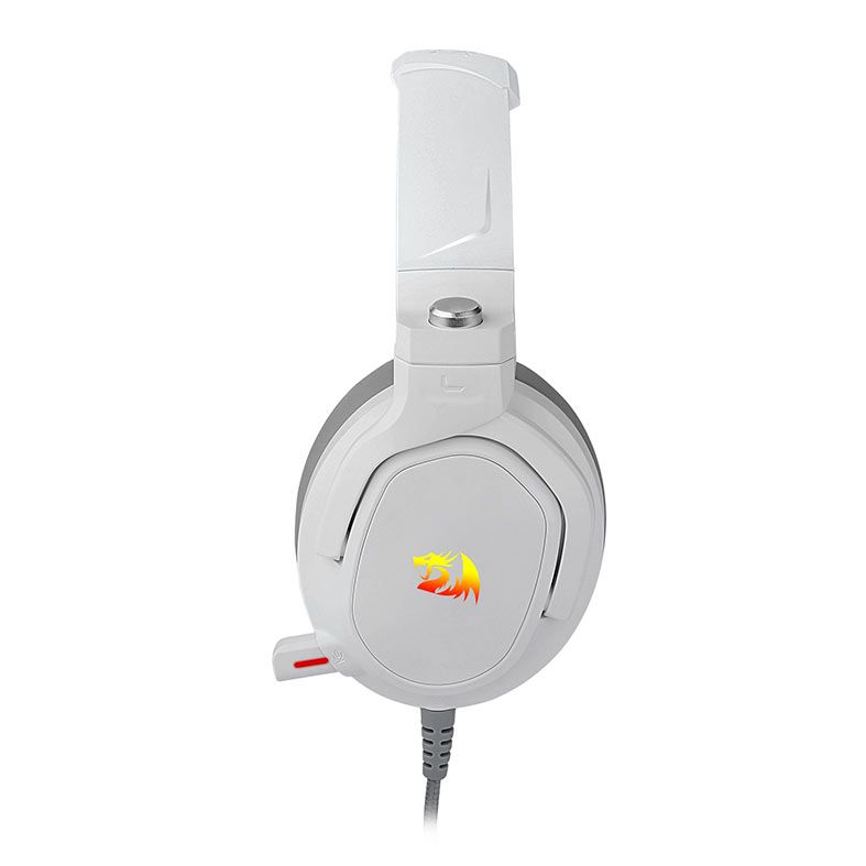 Headset Gamer Redragon Nireus, RGB, Som Surround 7.1, Drivers 50mm, Branco, H399W-RGB