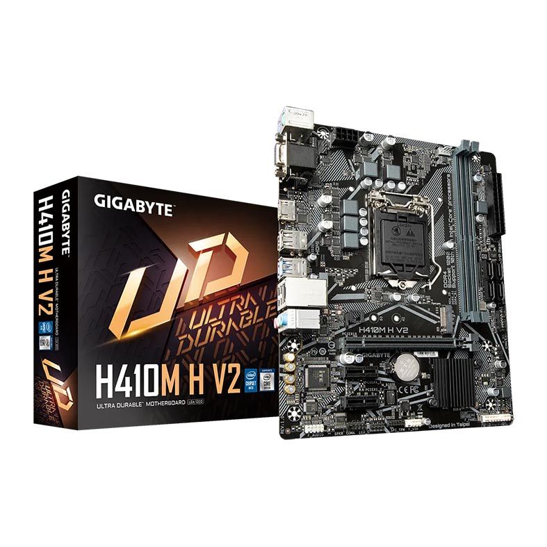 Placa Mae Gigabyte H410M H V2, DDR4, Socket LGA1200, M-ATX, Chipset Intel H410, H410M-H-V2
