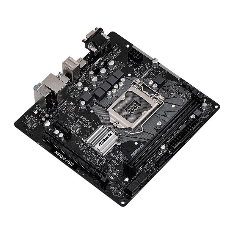 Placa Mae AsRock H470M-HVS, DDR4, LGA 1200, M-ATX, Chipset intel H470, H470M-HVS
