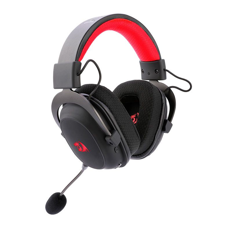 Headset Gamer Redragon Zeus Pro, Wireless, 7.1 Surround, Drivers 53mm, Preto, H510-PRO
