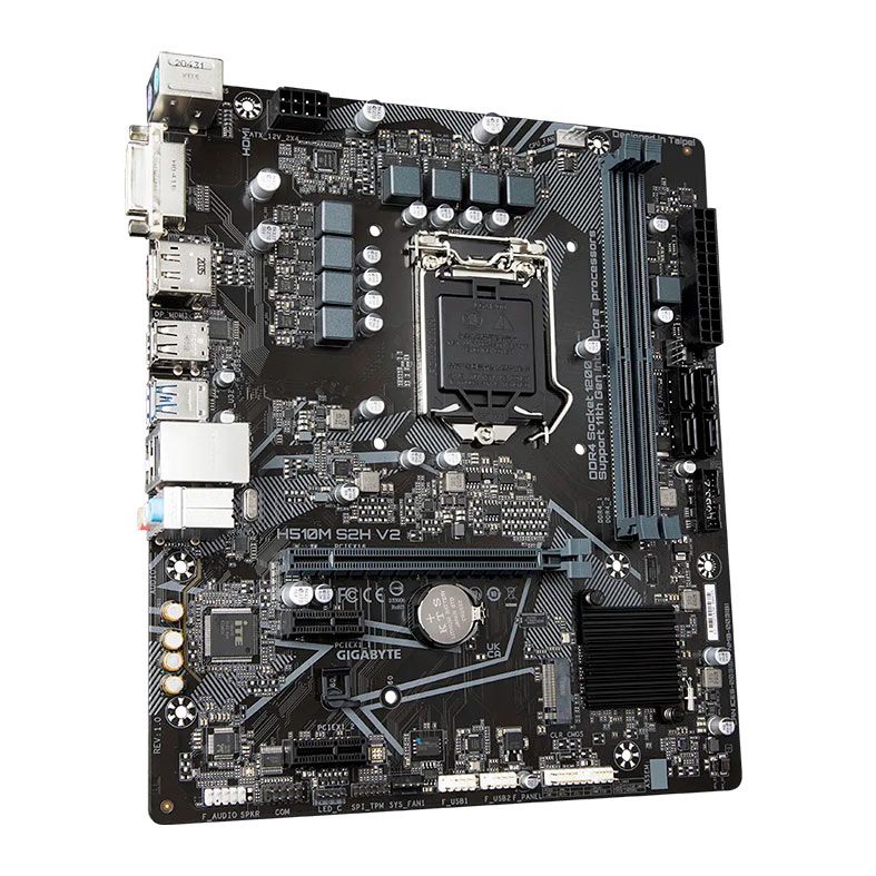 Placa Mae Gigabyte H510M S2H V2, DDR4, Socket LGA 1200, M-ATX, Chipset Intel H510, H510-S2H-V2