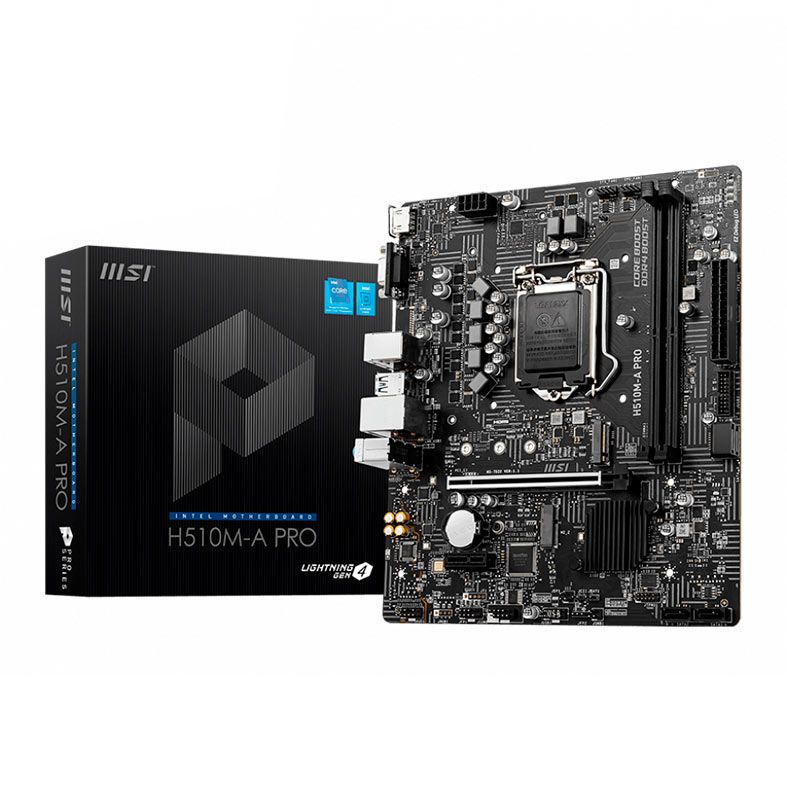Placa Mae MSI H510M-A PRO, DDR4, Socket LGA1200, M-ATX, Chipset Intel H510, H510M-A-PRO