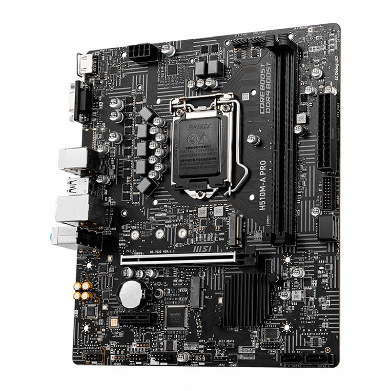 Placa Mae MSI H510M-A PRO, DDR4, Socket LGA1200, M-ATX, Chipset Intel H510, H510M-A-PRO