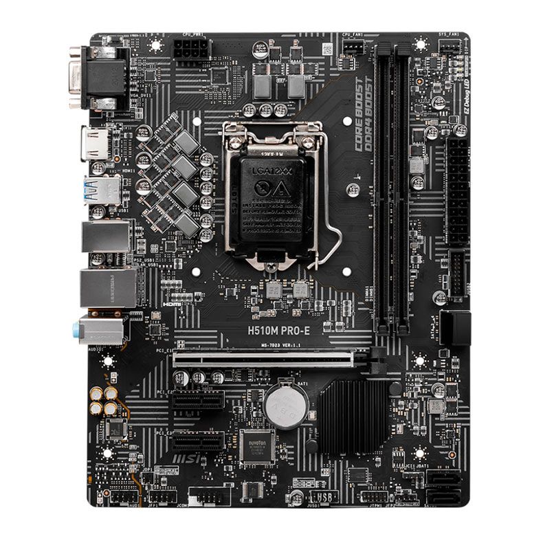 Placa Mae MSI H510M PRO-E, DDR4, Socket LGA1200, M-ATX, Chipset Intel H510, H510M-PRO-E