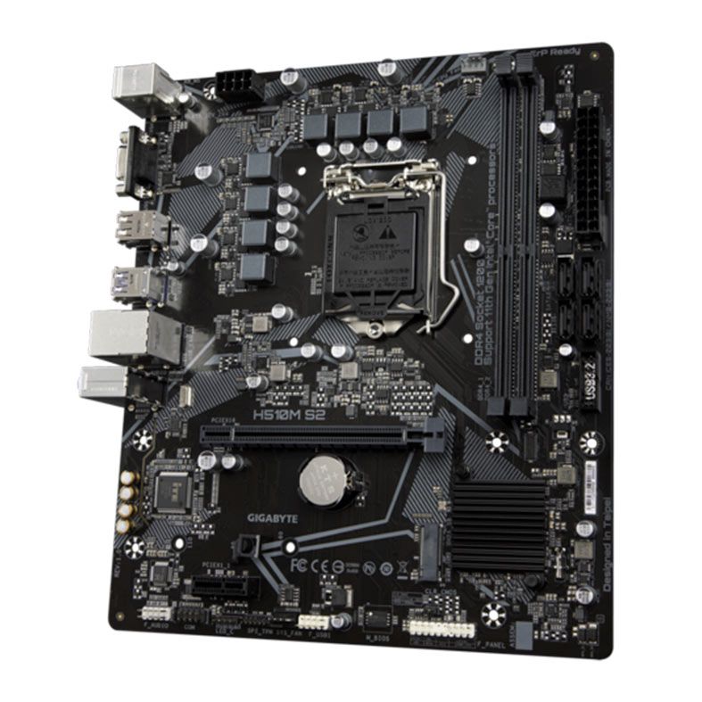 Placa Mae Gigabyte H510M S2, DDR4, Socket LGA1200, M-ATX, Chipset Intel H510, H510M S2