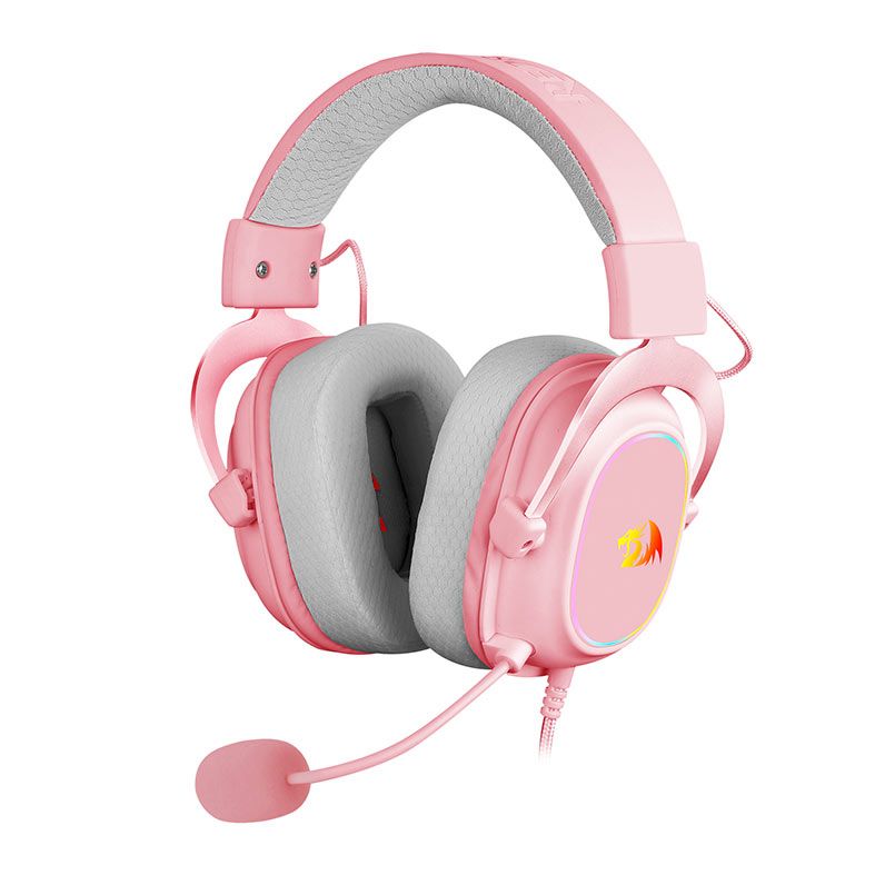 Headset Gamer Redragon Zeus X, RGB, Som Surround 7.1, Drivers 53mm, Rosa, H510RGB-PINK