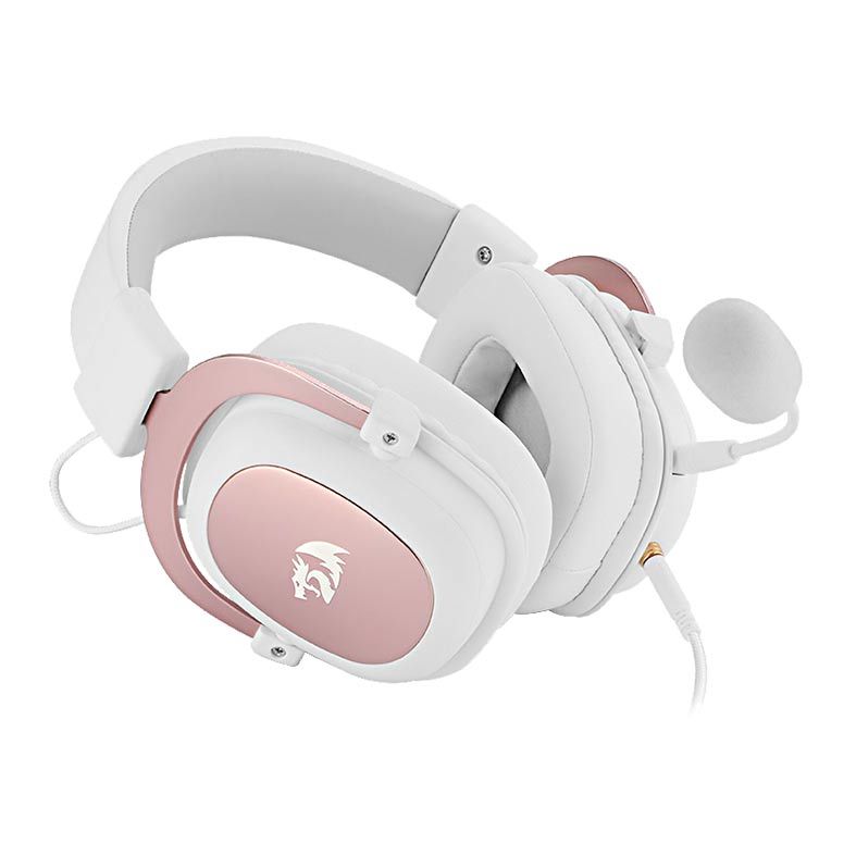 Headset Gamer Redragon Zeus 2 All-in-One Sakura Edition Branco, H510W