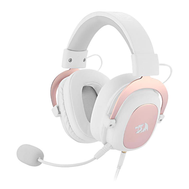 Headset Gamer Redragon Zeus 2 All-in-One Sakura Edition Branco, H510W