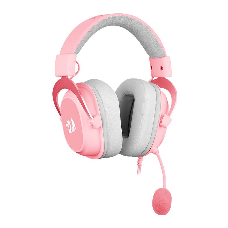 Headset Gamer Redragon Hero, Drivers 53mm, Rosa, H530-P