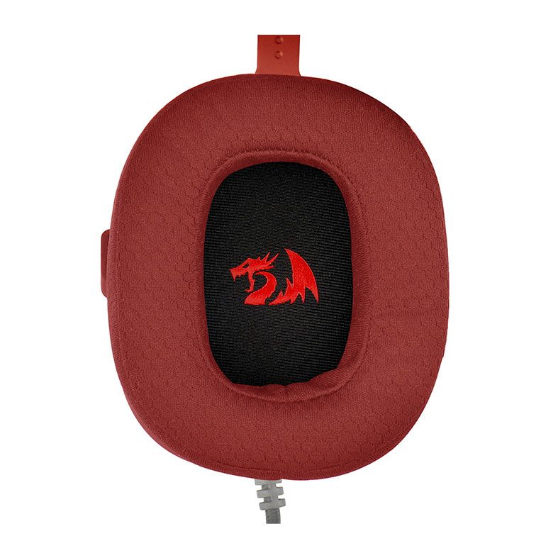 Headset Gamer Redragon Hero, Drivers 53mm, Branco e Vermelho, H530-R