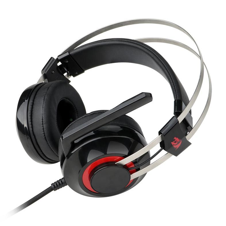 Headset Gamer e Suporte Redragon Talos, H601-1