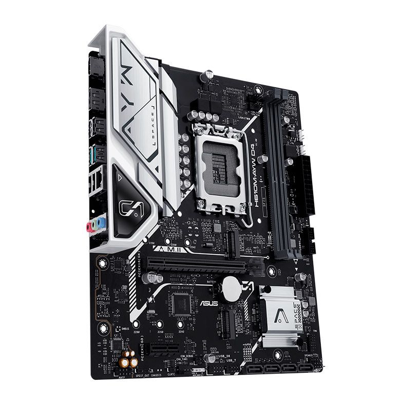 Placa Mae Asus H610M-AYW D4, DDR4, LGA1700, M-ATX, Chipset Intel H610, H610M-AYW-D4