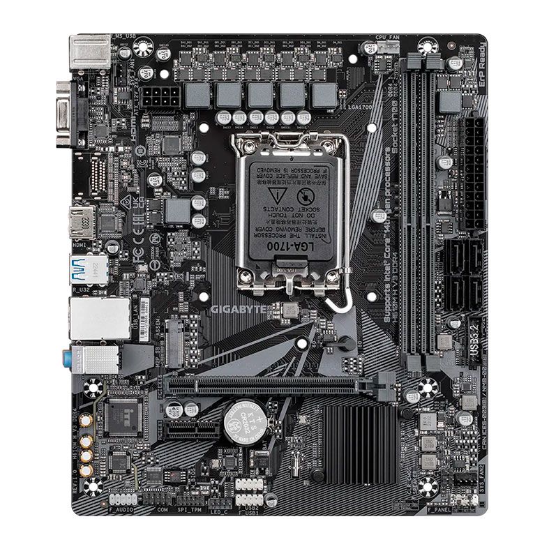 Placa Mae Gigabyte H610M H V3, DDR4, LGA 1700, M-ATX, Chipset Intel H610, H610M-H-V3